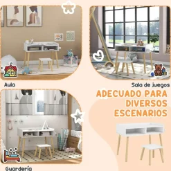 Homcom Estilo De Vida*- Conjunto Mesa + silla con accesorios