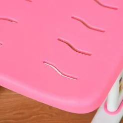 Homcom Estilo De Vida*- Conjunto Pupitre reclinable + Silla Rosa