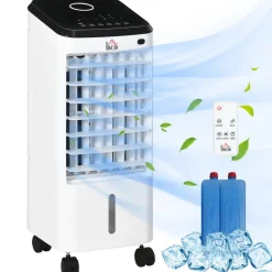 Homcom Figuras De Acción*- Enfriador de Aire Portátil 3,5L