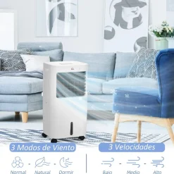 Homcom Figuras De Acción*- Enfriador de Aire Portátil 15L