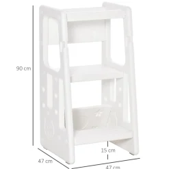 Homcom Estilo De Vida*- Escalón elevador Taburete aprendizaje