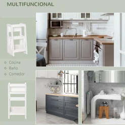 Homcom Estilo De Vida*- Escalón elevador Taburete aprendizaje