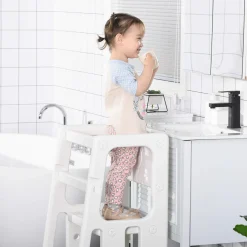 Homcom Estilo De Vida*- Escalón elevador Taburete aprendizaje