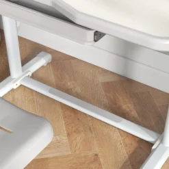 Homcom Estilo De Vida*- Escritorio y silla ajustable Gris y Blanco