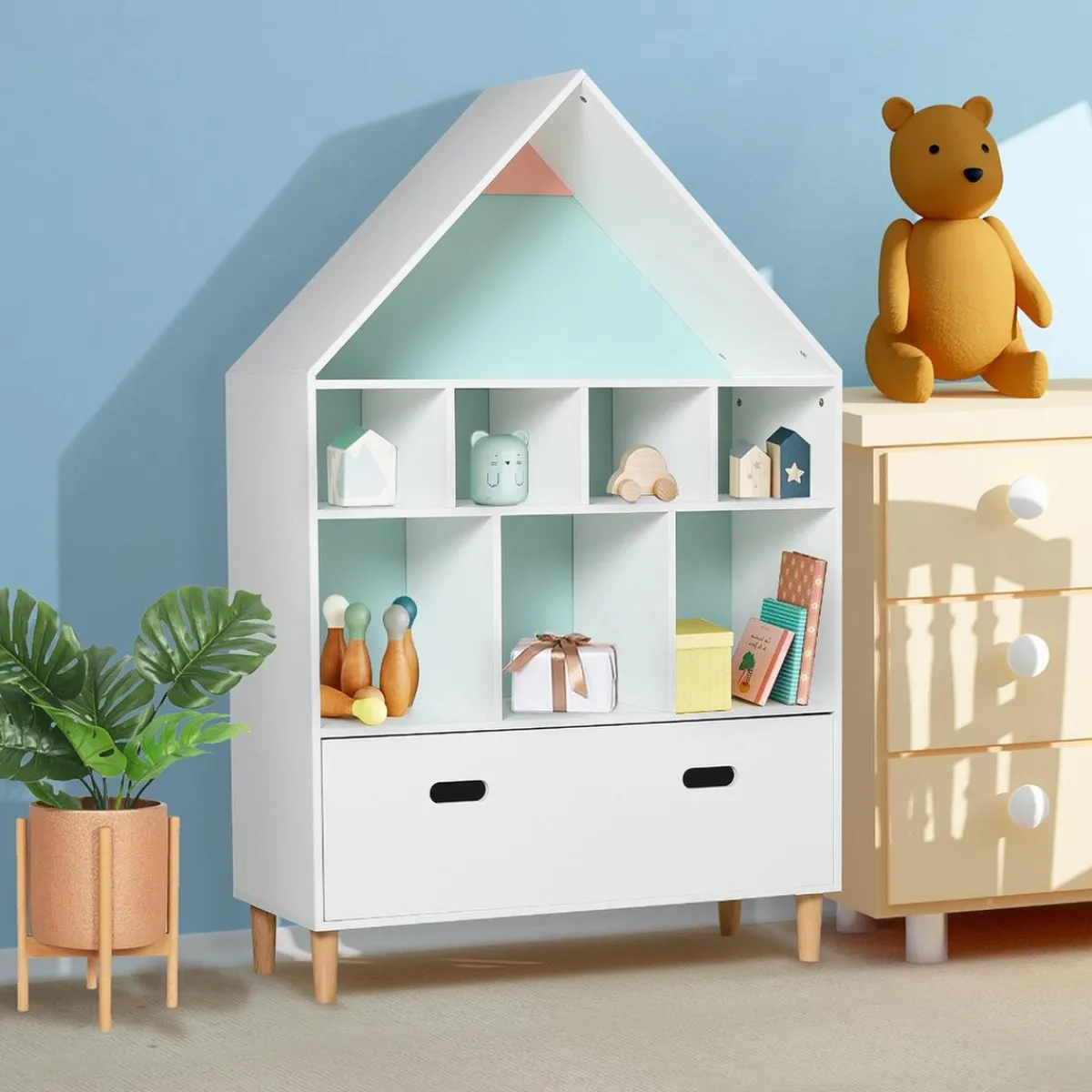 Homcom Estilo De Vida*- Estantería de madera