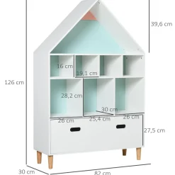 Homcom Estilo De Vida*- Estantería de madera