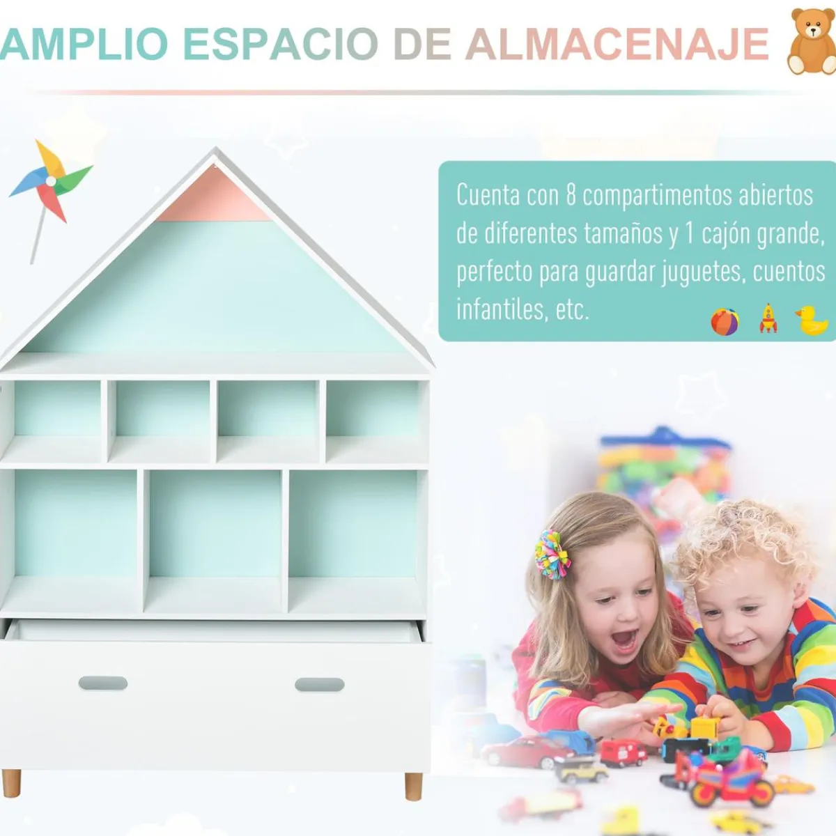 Homcom Estilo De Vida*- Estantería de madera