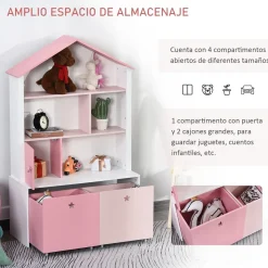 Homcom Estilo De Vida*- Estantería de madera infantil