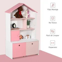 Homcom Estilo De Vida*- Estantería de madera infantil