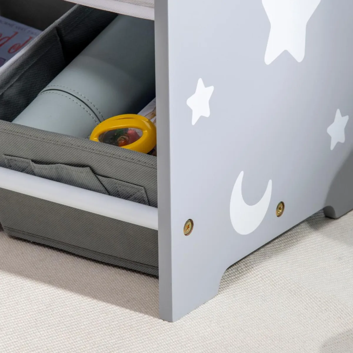 ZONEKIZ Estilo De Vida*Homcom - Estantería infantil con 9 cajas Gris