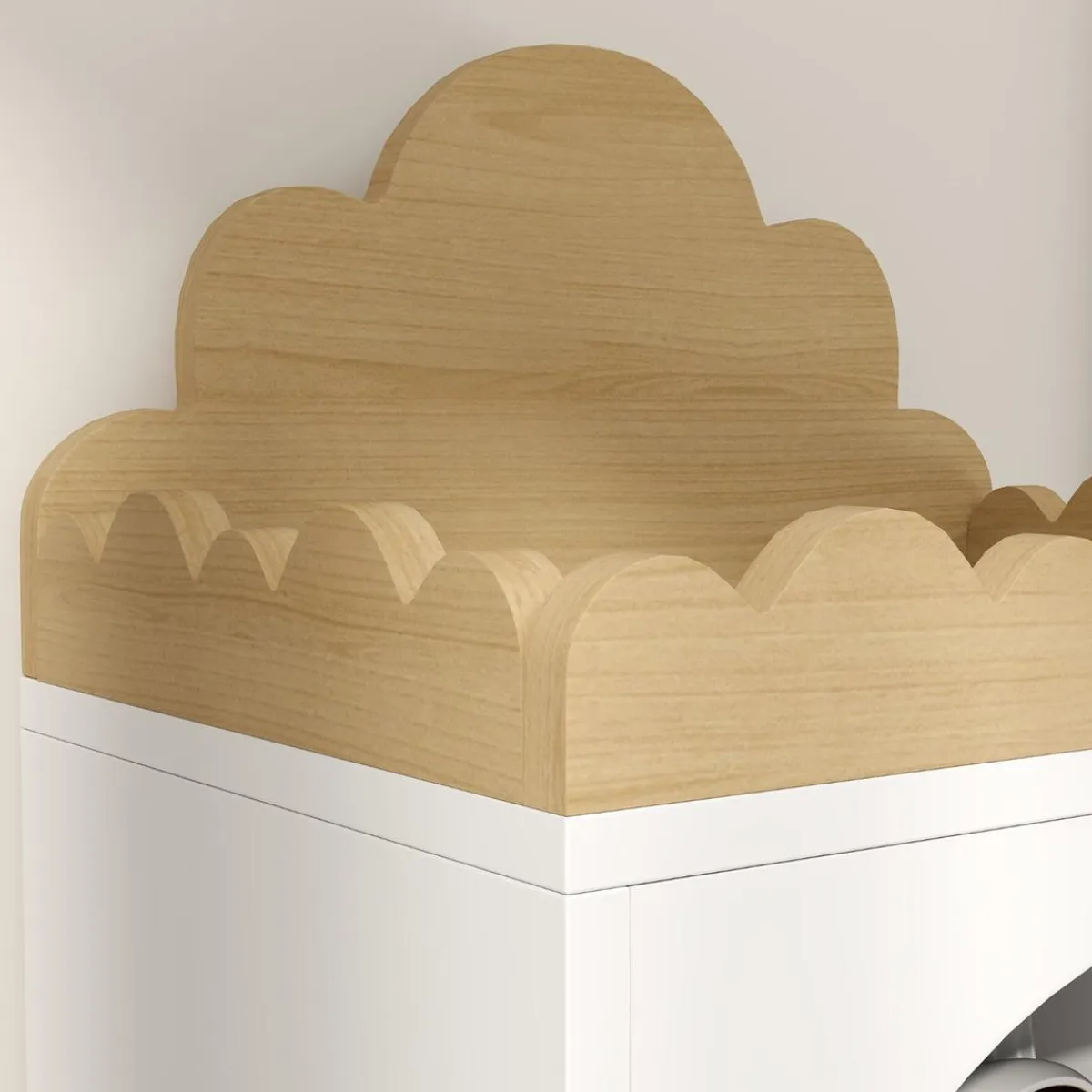 AIYAPLAY Estilo De Vida*Homcom - Estantería infantil 3 niveles Blanco y Natural