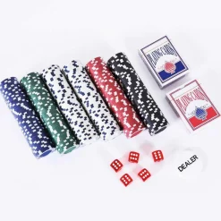 Homcom Juegos Y Puzzles|Friki Zone*- Juego de Póker con 300 Fichas