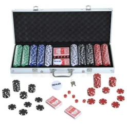 Homcom Juegos Y Puzzles|Friki Zone*- Juego de Póker Aluminio