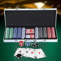 Homcom Juegos Y Puzzles|Friki Zone*- Juego de Póker Aluminio