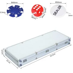 Homcom Juegos Y Puzzles|Friki Zone*- Juego de Póker Aluminio