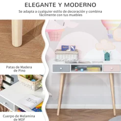 Homcom Estilo De Vida*- Mesa de escritorio infantil