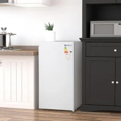 Homcom Figuras De Acción*- Mini Nevera Blanca con Congelador 91L