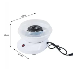 Homcom Figuras De Acción*- Máquina Blanca de Algodón de Azúcar