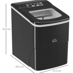 Homcom Figuras De Acción*- Máquina Hielo Negro 90W
