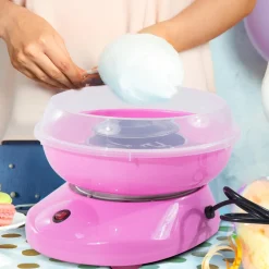 Homcom Figuras De Acción*- Máquina Rosa de Algodón de Azúcar