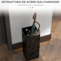 Homcom Estilo De Vida*- Paragüero Negro