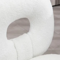 Homcom Estilo De Vida*- Silla infantil de borreguito Blanco