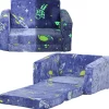 AIYAPLAY Estilo De Vida*Homcom - Sillón infantil Azul brilla en la oscuridad