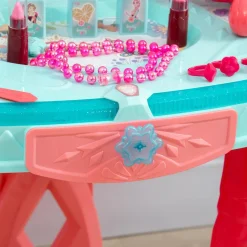 Homcom Muñecas*- Tocador infantil con cajón y taburete