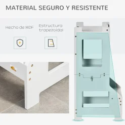 Homcom Estilo De Vida*- Torre aprendizaje 2 en 1 madera Gris