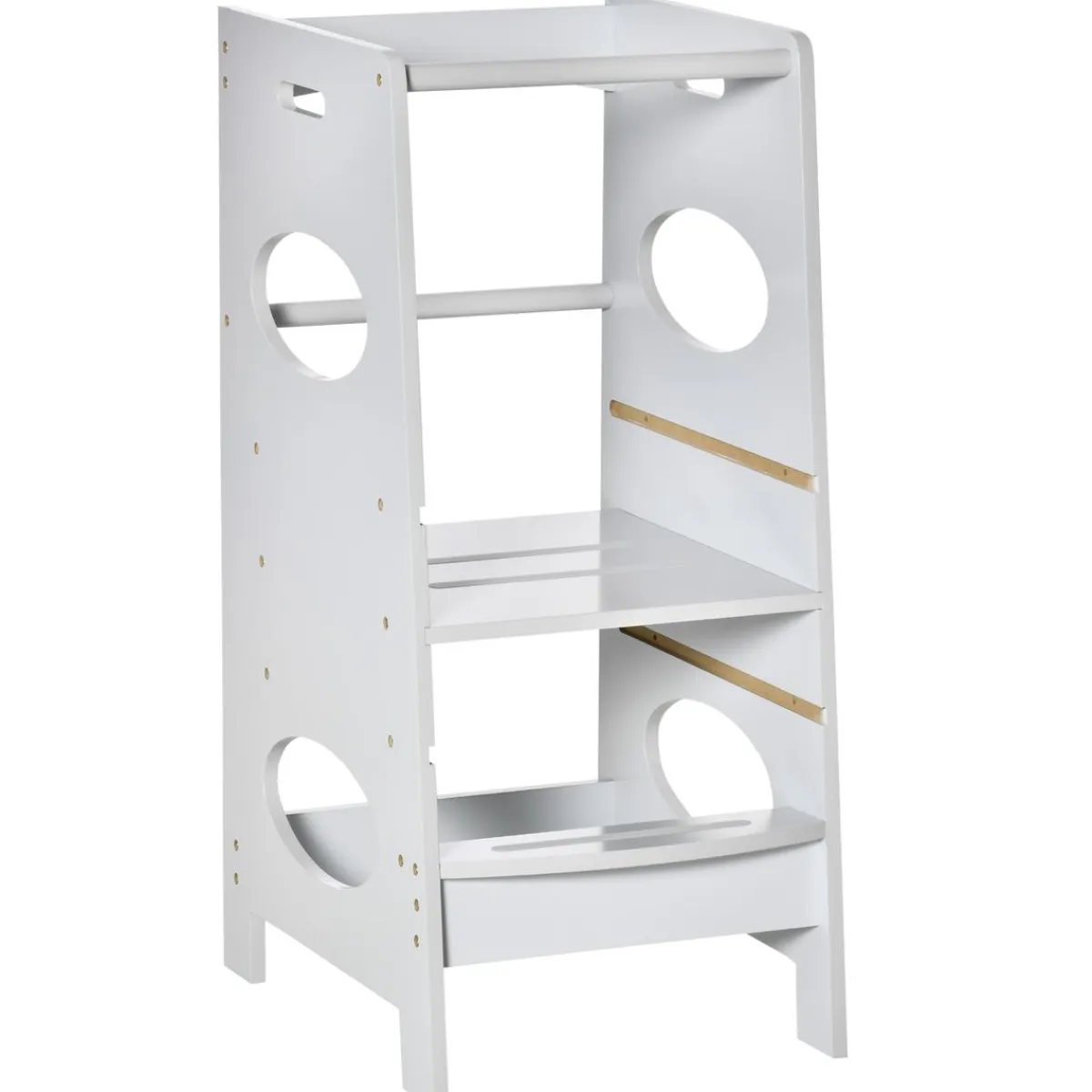 Homcom Estilo De Vida*- Torre de aprendizaje madera Gris