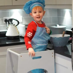 Homcom Estilo De Vida*- Torre de aprendizaje madera Gris