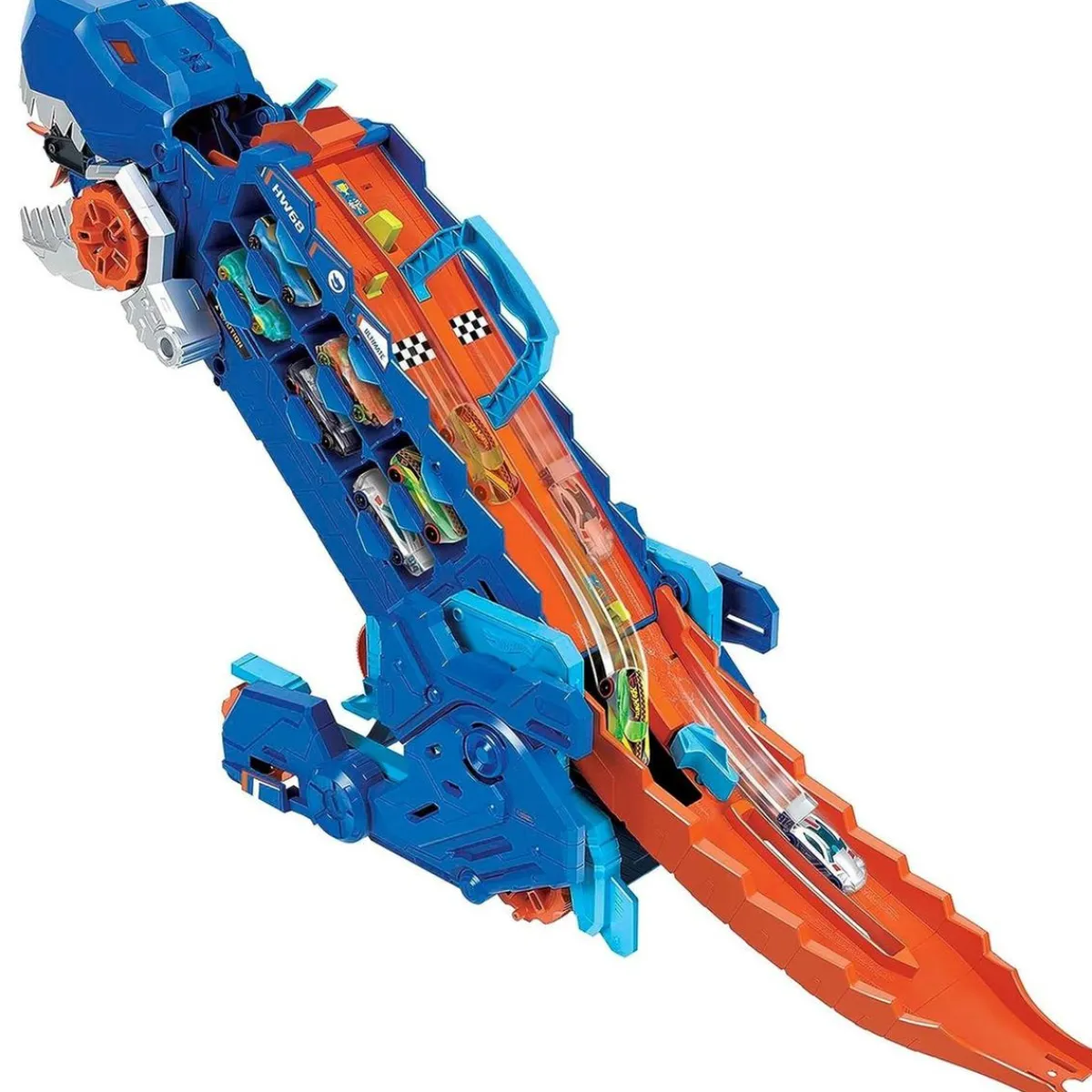 MATTEL Vehículos Y Circuitos*Hot Wheels - Camión T-Rex definitivo y pista para coches de juguete con 2 vehículos incluidos ㅤ