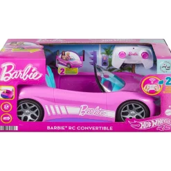 MATTEL Vehículos Y Circuitos*Hot Wheels - Coche Barbie Descapotable teledirigido