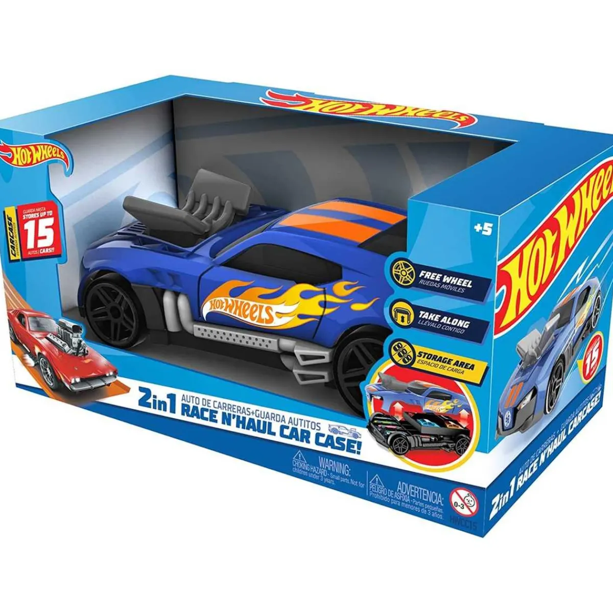 CEFA Vehículos Y Circuitos*Hot Wheels - Coche de carreras portacoches Hot Wheels ㅤ