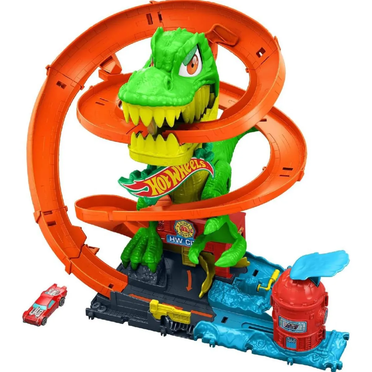 MATTEL Vehículos Y Circuitos*Hot Wheels - Estación de bomberos T-Rex