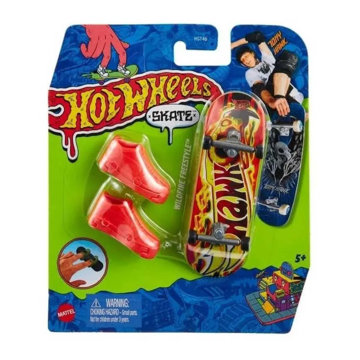 MATTEL Vehículos Y Circuitos*Hot Wheels - Monopatín de juguete con zapatillas para dedos, modelos surtidos (Varios modelos) ㅤ