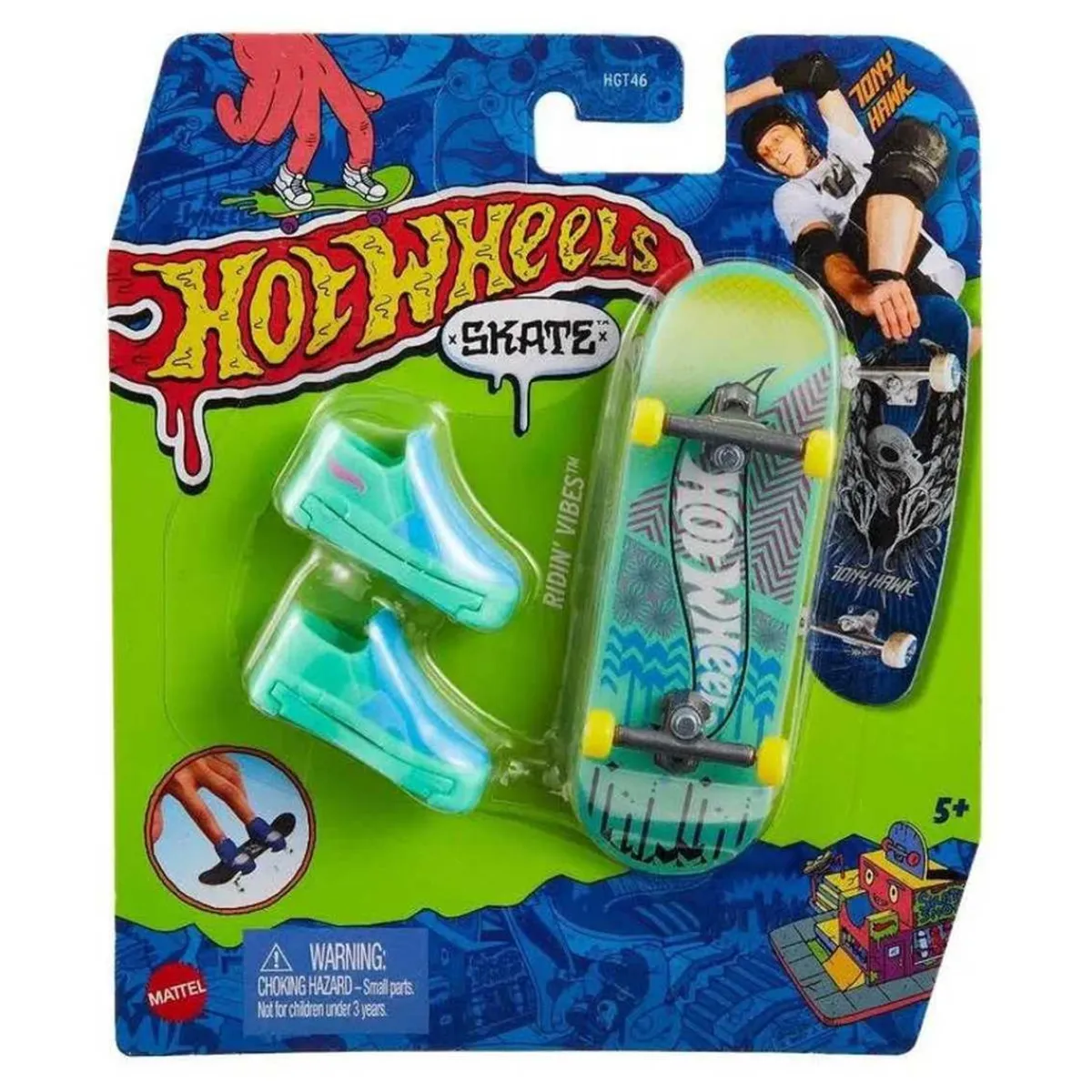 MATTEL Vehículos Y Circuitos*Hot Wheels - Monopatín de juguete con zapatillas para dedos, modelos surtidos (Varios modelos) ㅤ