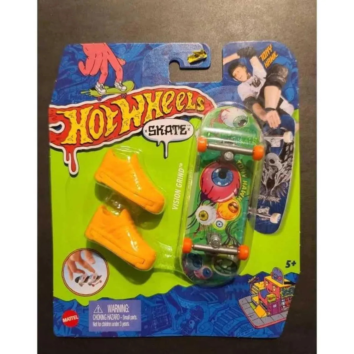 MATTEL Vehículos Y Circuitos*Hot Wheels - Monopatín de juguete con zapatillas para dedos, modelos surtidos (Varios modelos) ㅤ