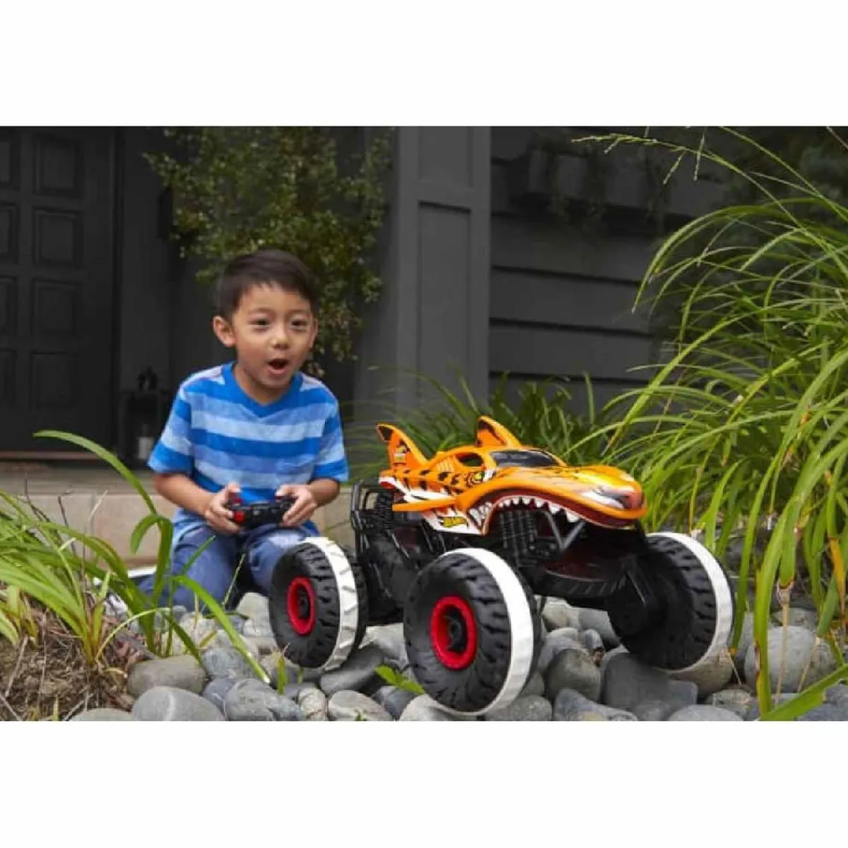 MATTEL Vehículos Y Circuitos*Hot Wheels - Monster Truck Radio Control Tiger Shark