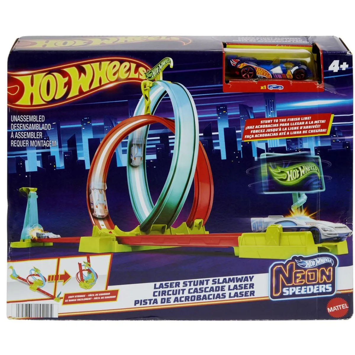 MATTEL Vehículos Y Circuitos*Hot Wheels - Neon Speeders Pista de Acrobacias