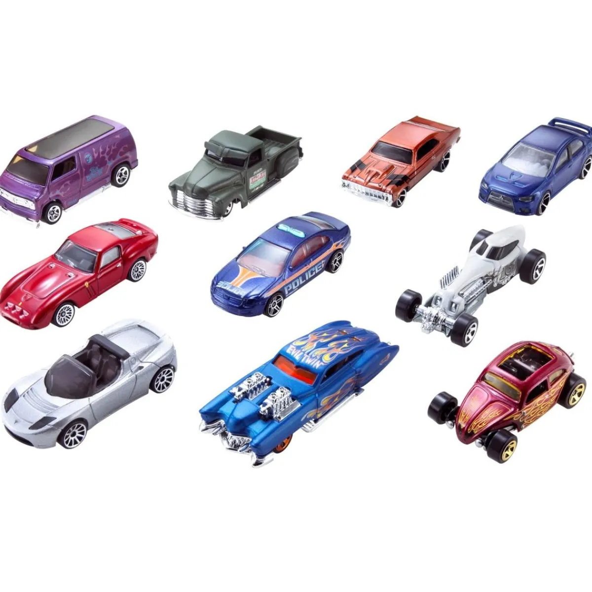 MATTEL Vehículos Y Circuitos*Hot Wheels - Pack 10 Vehículos (varios modelos)