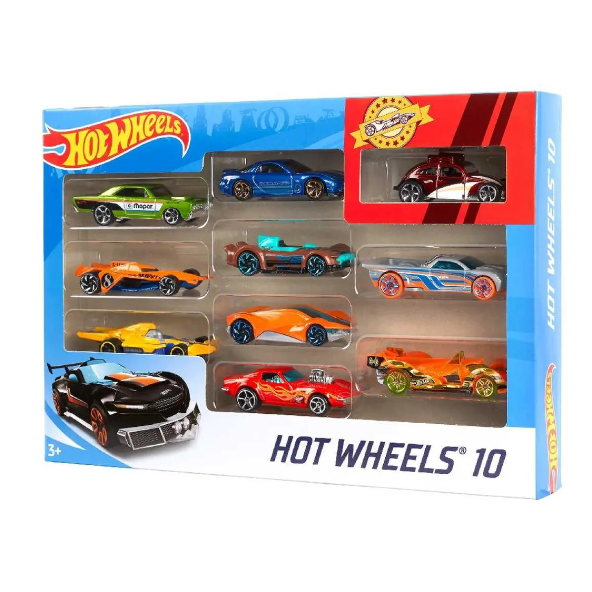 MATTEL Vehículos Y Circuitos*Hot Wheels - Pack 10 Vehículos (varios modelos)