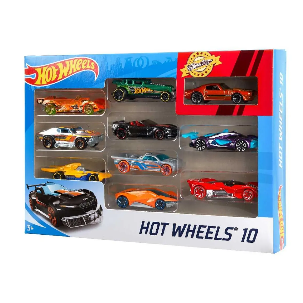 MATTEL Vehículos Y Circuitos*Hot Wheels - Pack 10 Vehículos (varios modelos)