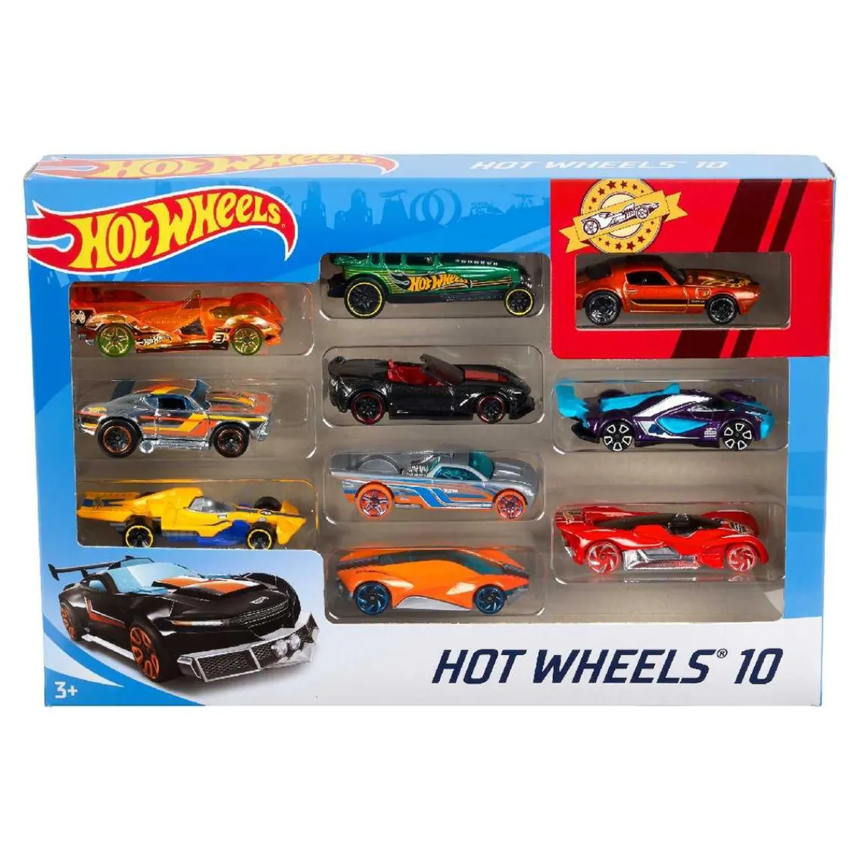 MATTEL Vehículos Y Circuitos*Hot Wheels - Pack 10 Vehículos (varios modelos)