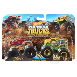 MATTEL ESPANA Vehículos Y Circuitos*Hot Wheels - Pack 2 Vehículos Doble Demolición Monster Trucks (varios modelos)