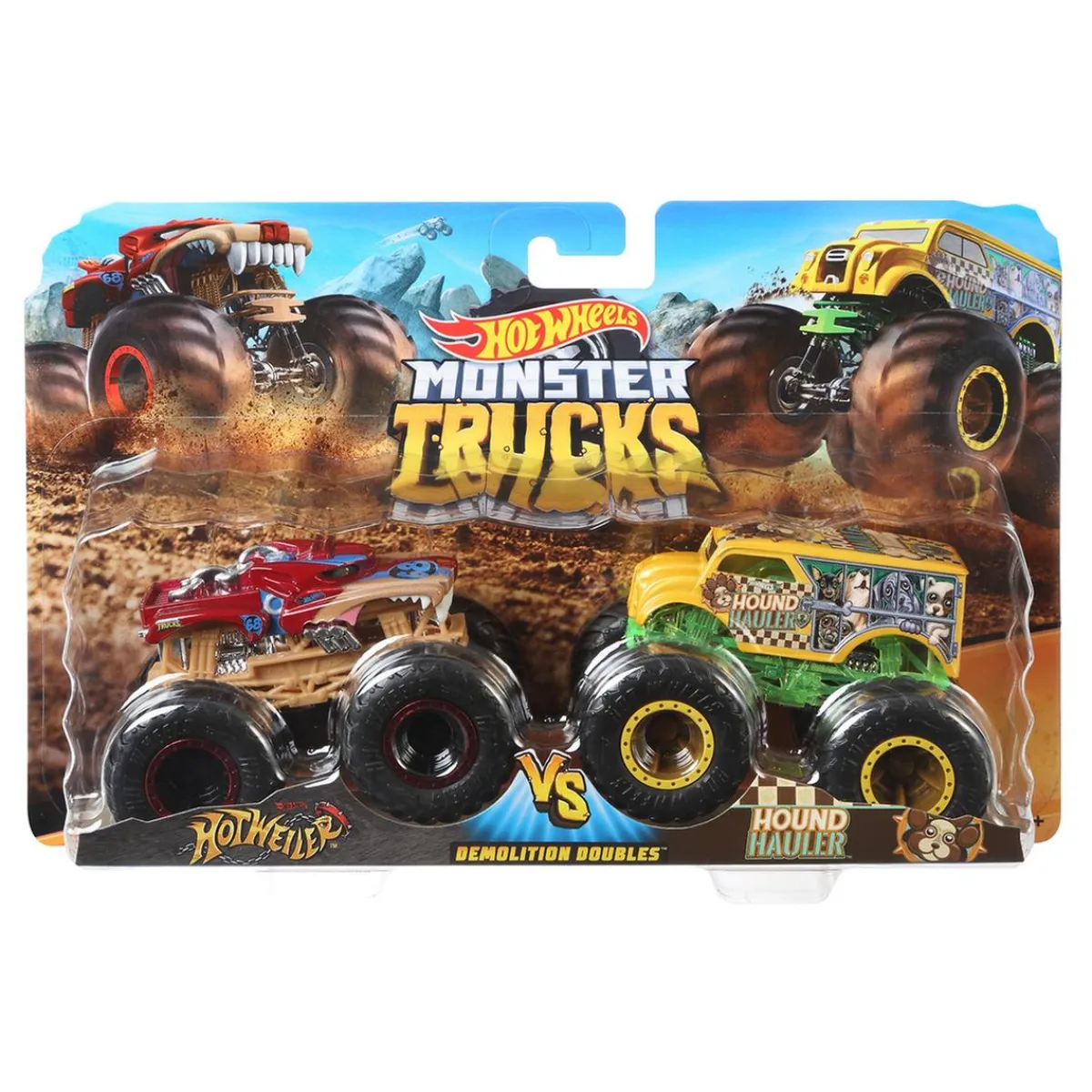 MATTEL ESPANA Vehículos Y Circuitos*Hot Wheels - Pack 2 Vehículos Doble Demolición Monster Trucks (varios modelos)
