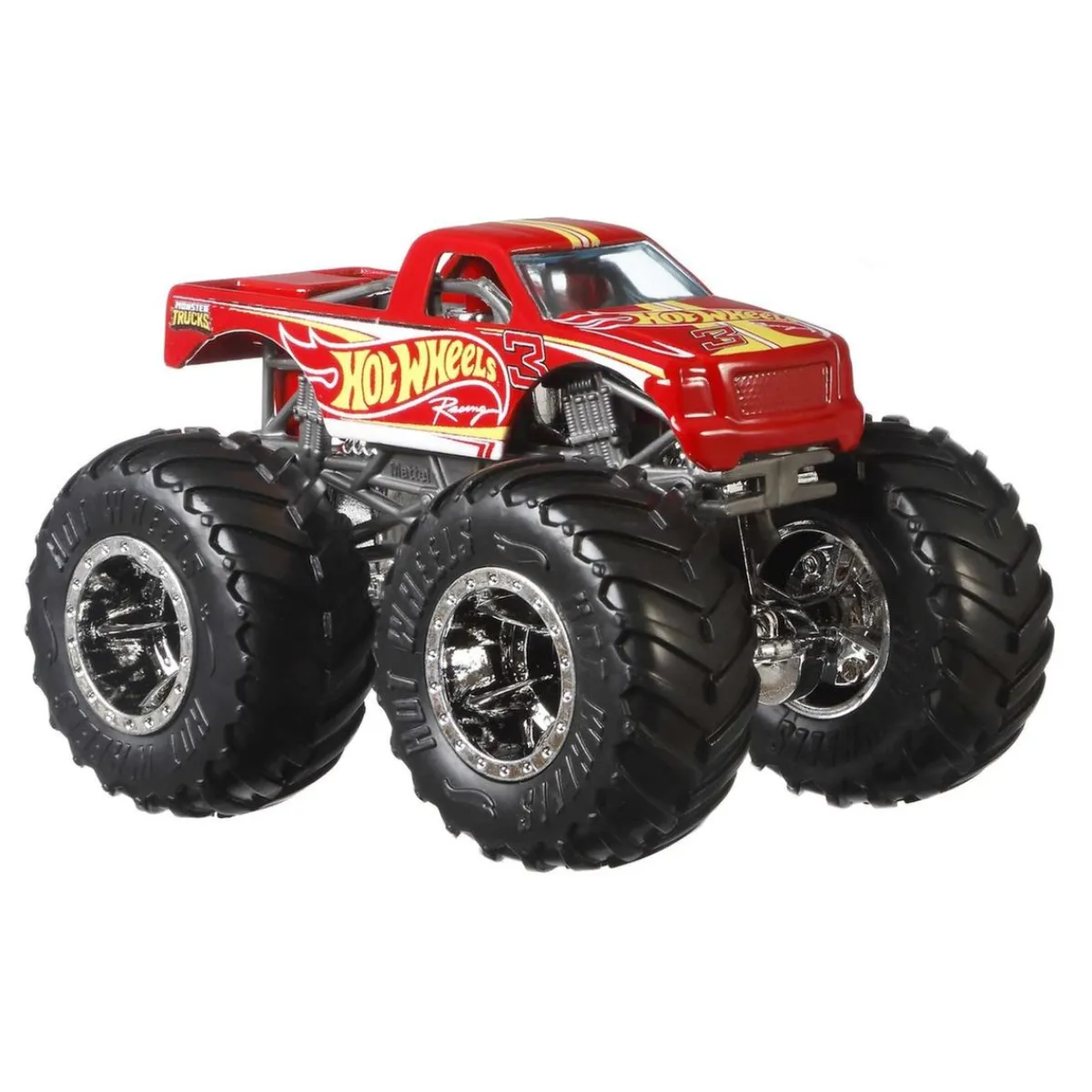 MATTEL Vehículos Y Circuitos*Hot Wheels - Pack de 12 coches Monster Trucks de juguete ㅤ