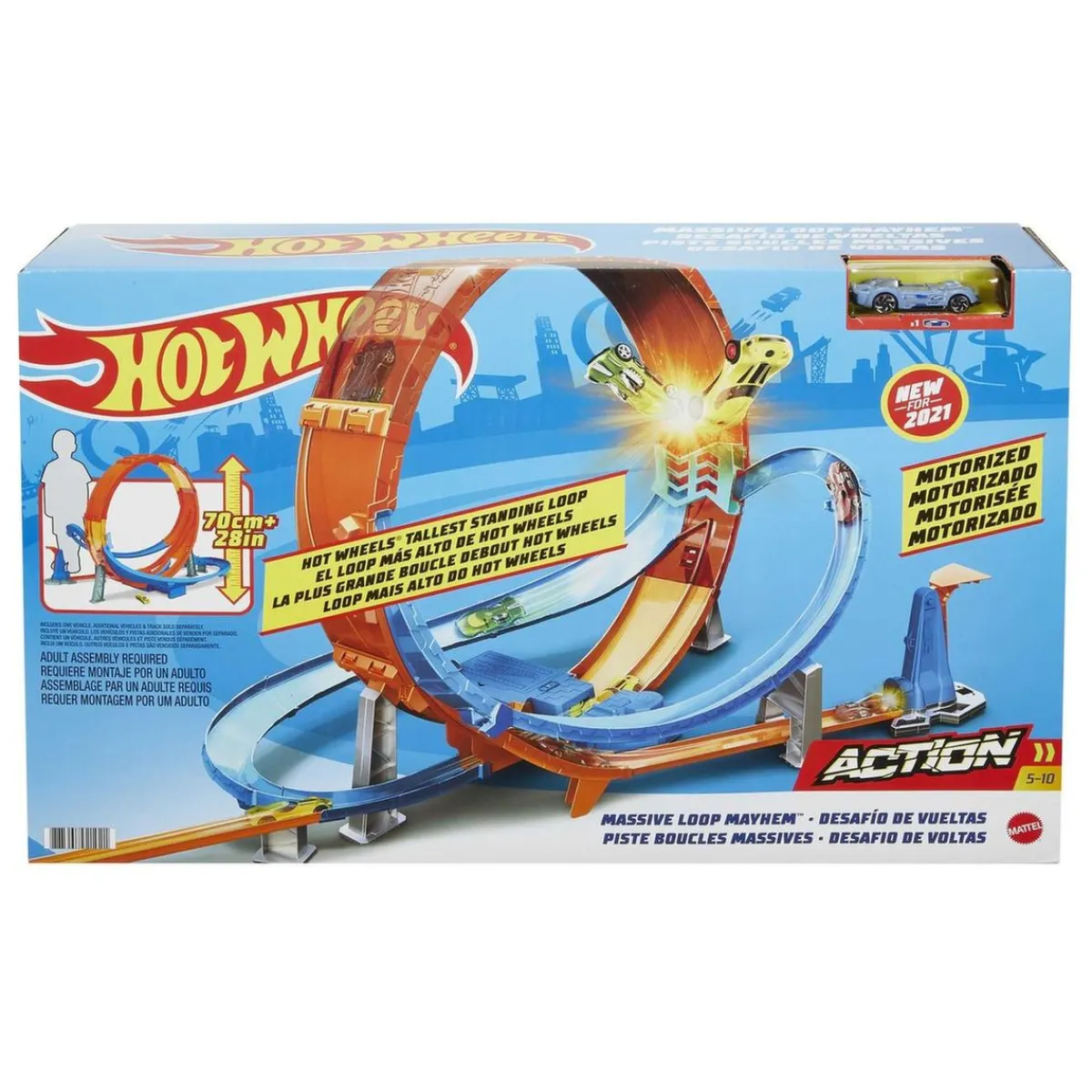 MATTEL Vehículos Y Circuitos*Hot Wheels - Pista de coches Looping Caos con 1 vehículo Die-cast incluido ㅤ