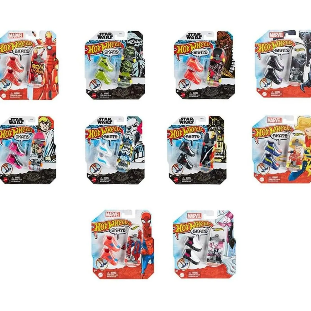 MATTEL Vehículos Y Circuitos*Hot Wheels - Tematico Skate Fingerboard ㅤ