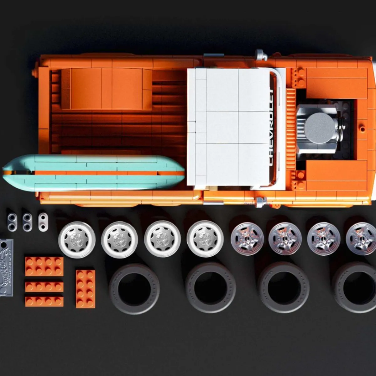 MATTEL Juguetes De Construcción*Hot Wheels Elite - Pickup Chevy '62 Personalizada